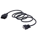 OBD2 male to DB26 female extension cable 180 cm black diagnostic cord
