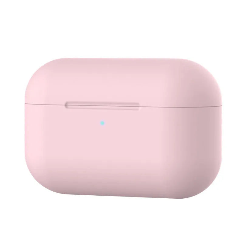Soft silicone protective cover for AirPods Pro wireless headphones in multiple colours.