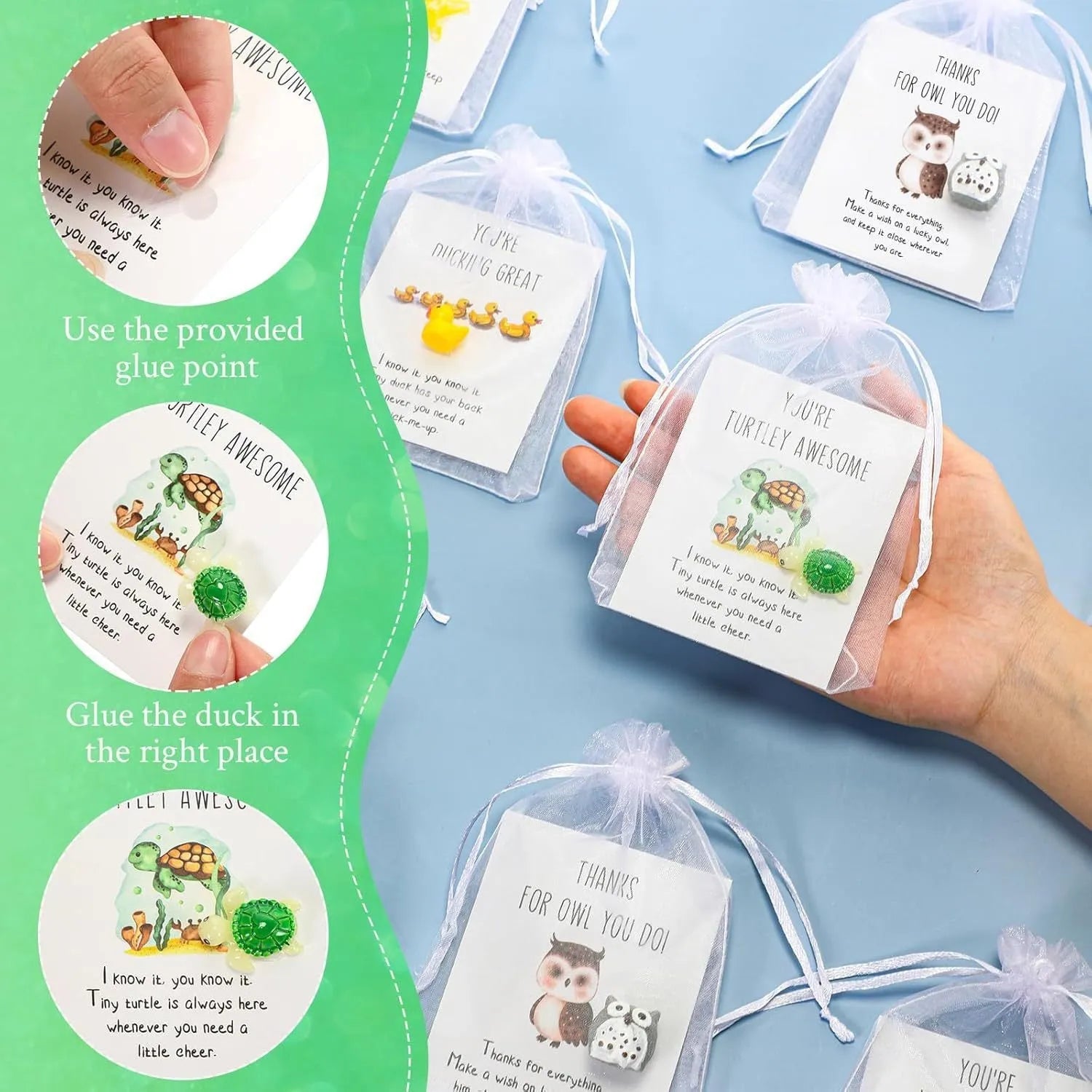 Resin pun greeting cards with inspirational wordplay designs for office use or gifts