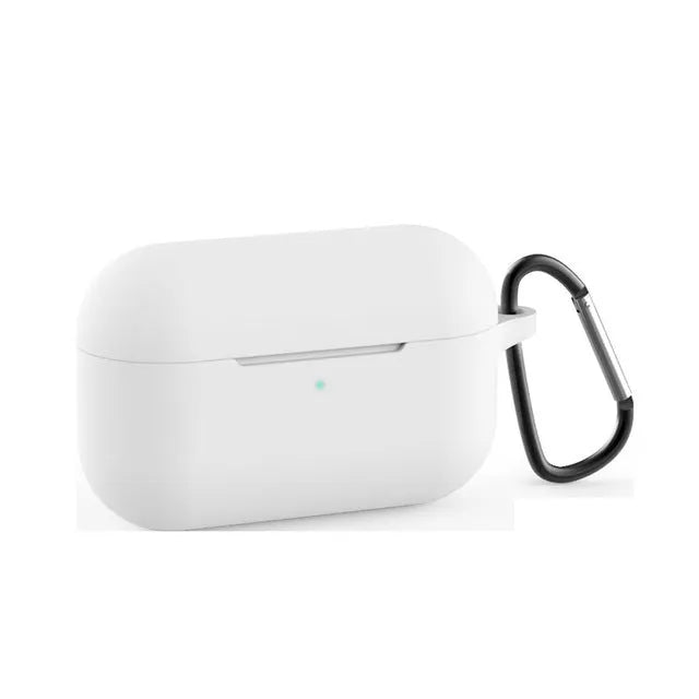Soft silicone protective cover for AirPods Pro wireless headphones in multiple colours.