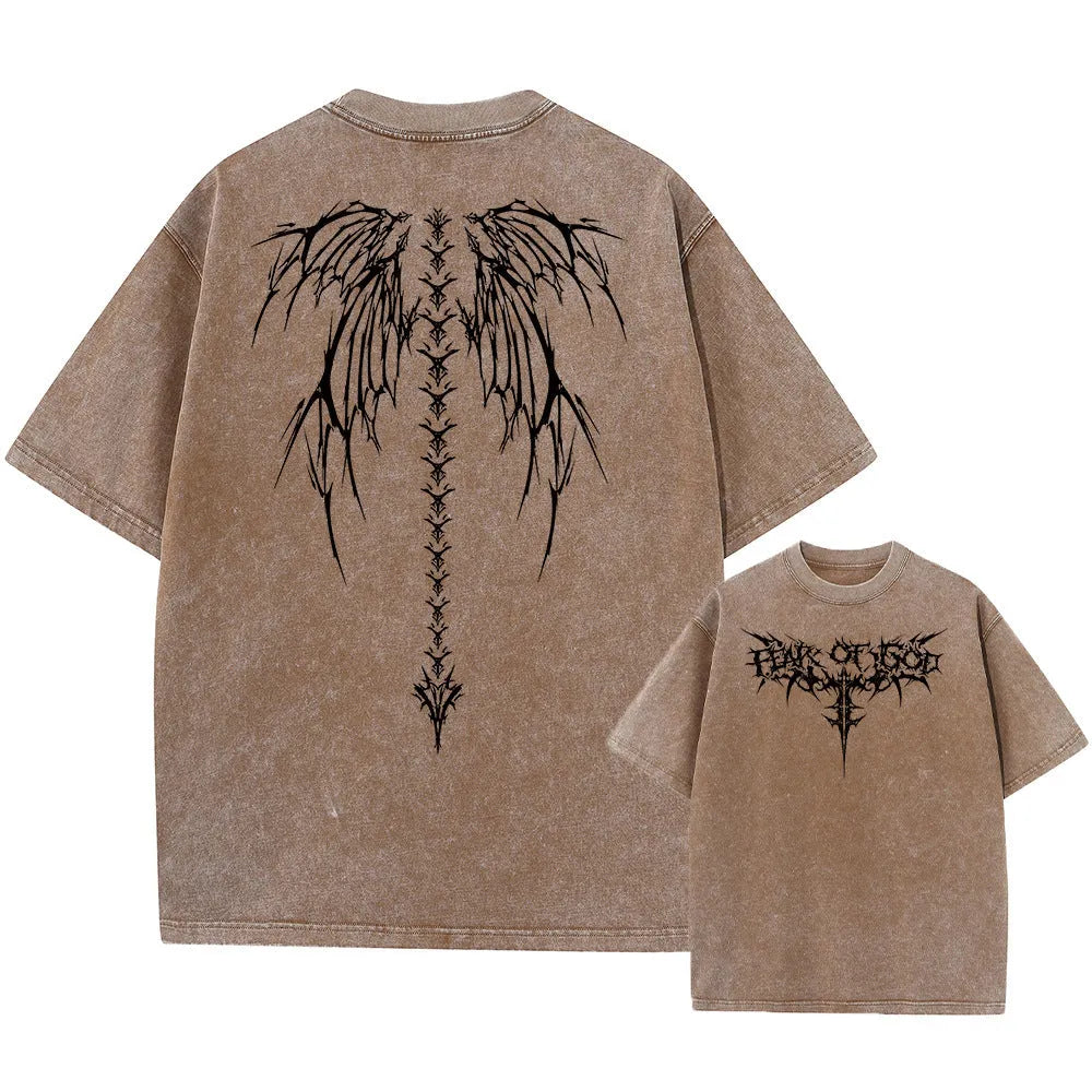 Men's oversized loose fit cotton t-shirt with drop-shoulder sleeves in various colours