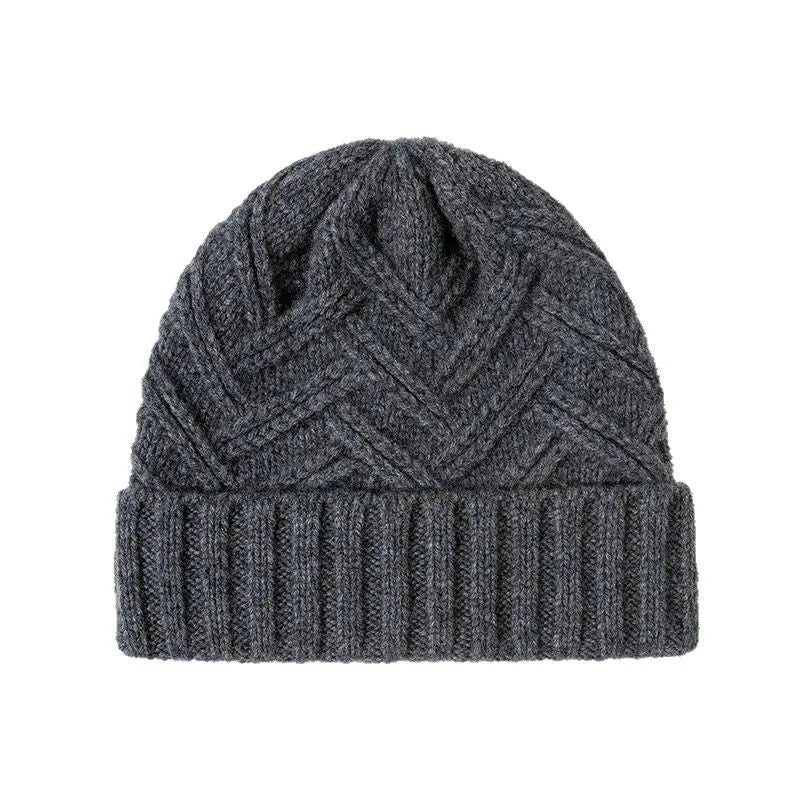 Wool knitted dome crown hat for women in assorted colours including ivory, khaki, red, brown, grey, and black.