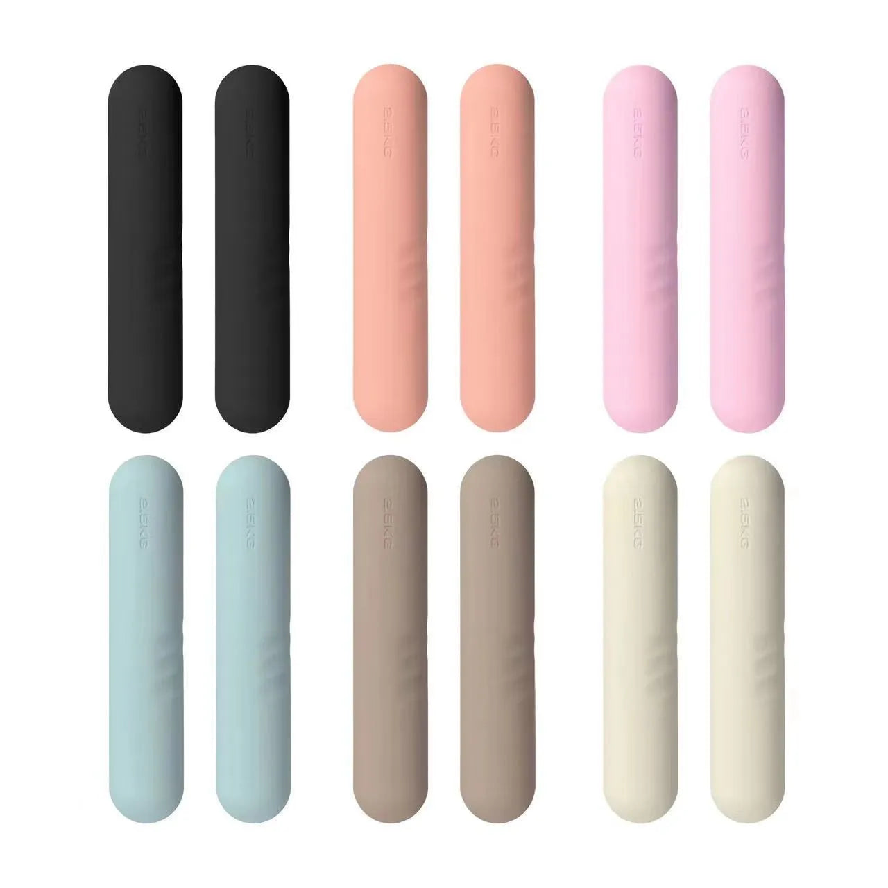 Silicone-edged hand-drawn dumbbell stick for non-slip fitness training in various colours