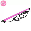 Adjustable fitness pulling rope in purple, pink, blue, or black colours for hip training and yoga