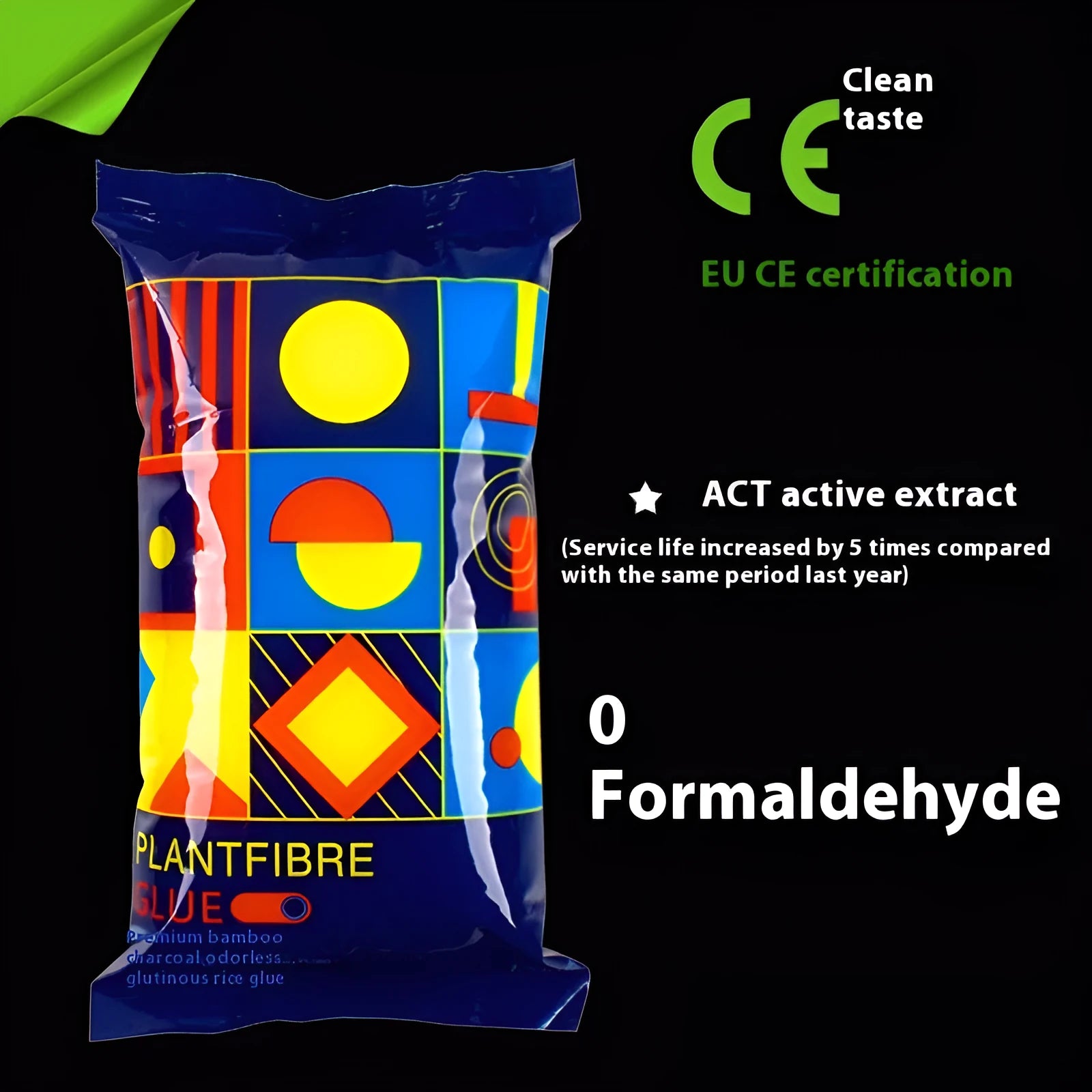 A 3kg bucket of glutinous rice wallpaper glue, labelled as formaldehyde-free.