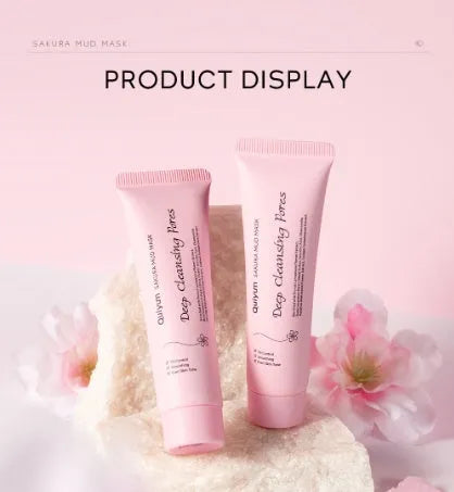 30g cherry blossom mud mask jar for cleansing, hydrating and moisturising facial treatment