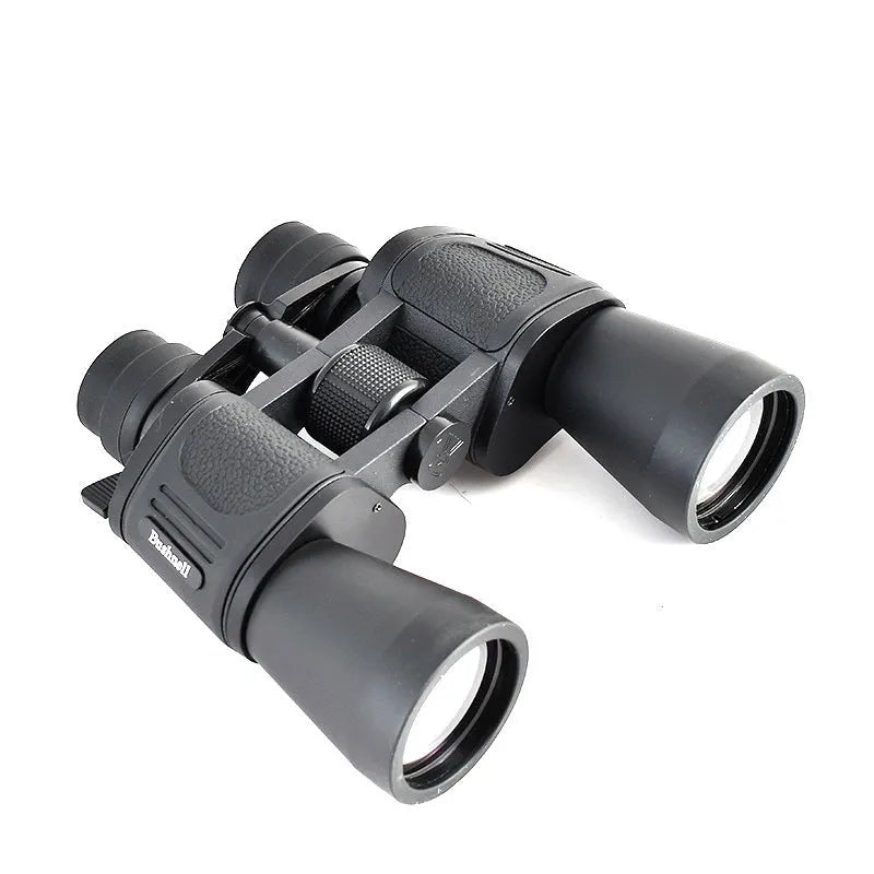 Outdoor telescope binoculars with continuous zoom magnification and double barrel structure