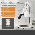 Manual orange juice juicer made of 304 stainless steel with flat mould and quick disassembly design
