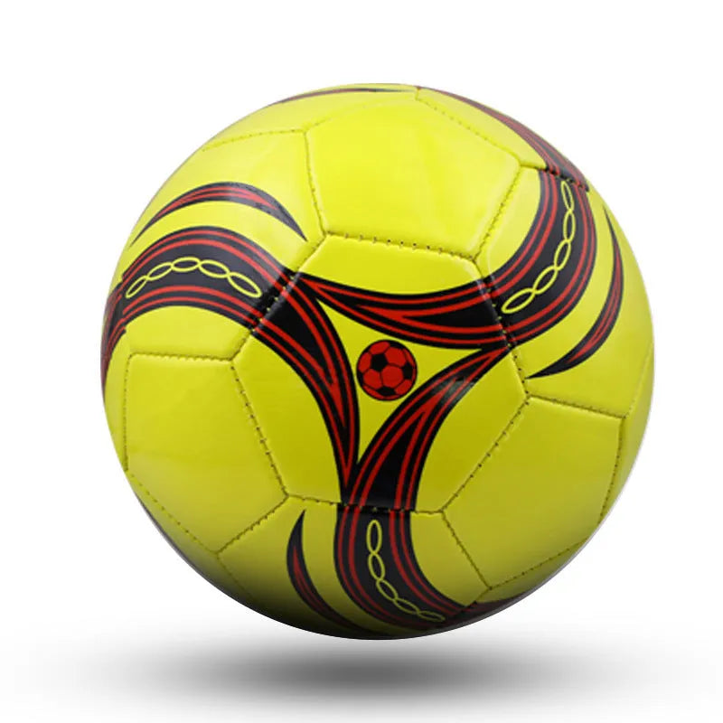 PVC football with machine seams in sizes 3, 4, and 5 for training and competition.