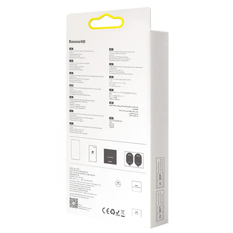 0.3mm anti blue light tempered glass screen protector for iPhone 5.4 inch model, black, with installation tool