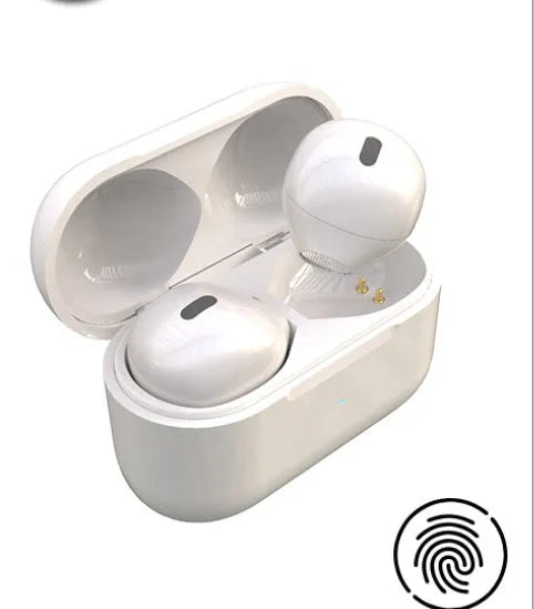 Close-up of invisible 9mm skin-coloured Bluetooth earphone sitting discreetly in an ear.