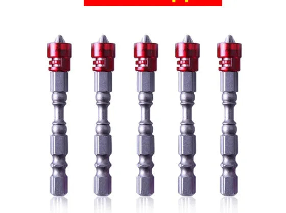 Magnetic driver drill bit with chrome vanadium steel, 6.35mm hex shank, 65mm length, 10mm head size