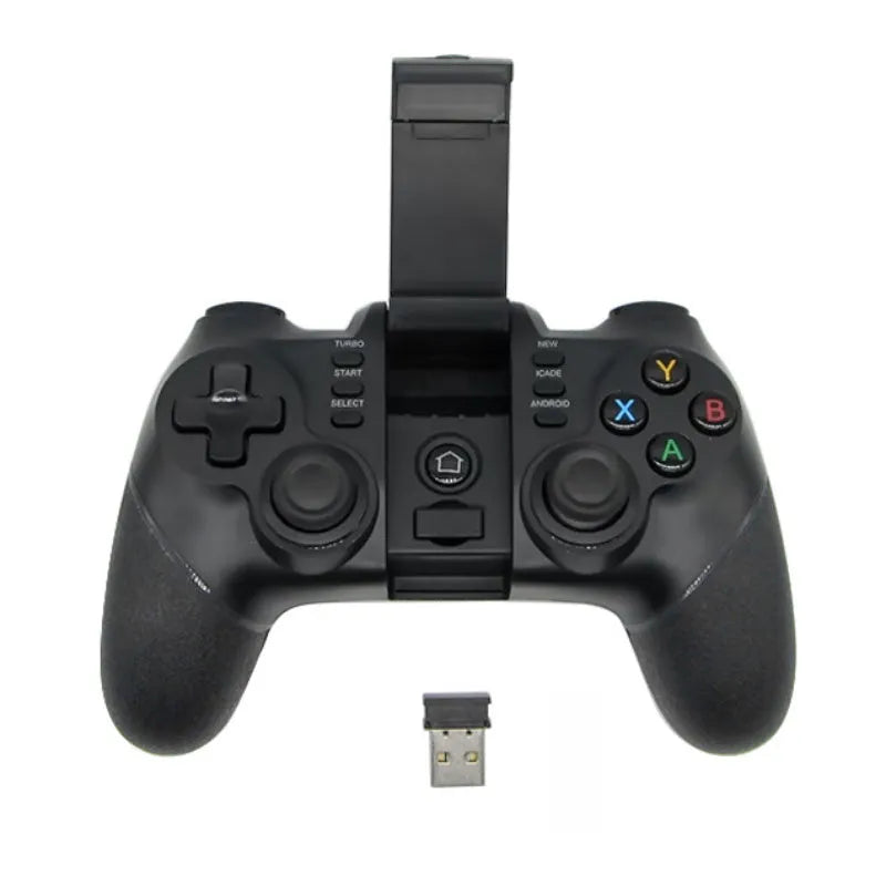 USB gamepad joystick game controller with analog triggers and Turbo button for Android iPhone PC and PS3