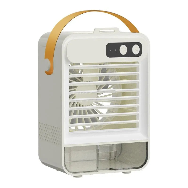 Dark green desktop USB air humidifier with compact dimensions measuring 19cm wide