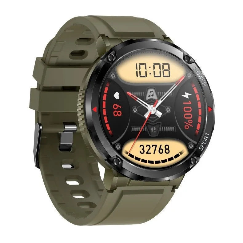 T30 Smart Watch with Bluetooth calling on wrist showing health metrics on 52mm display