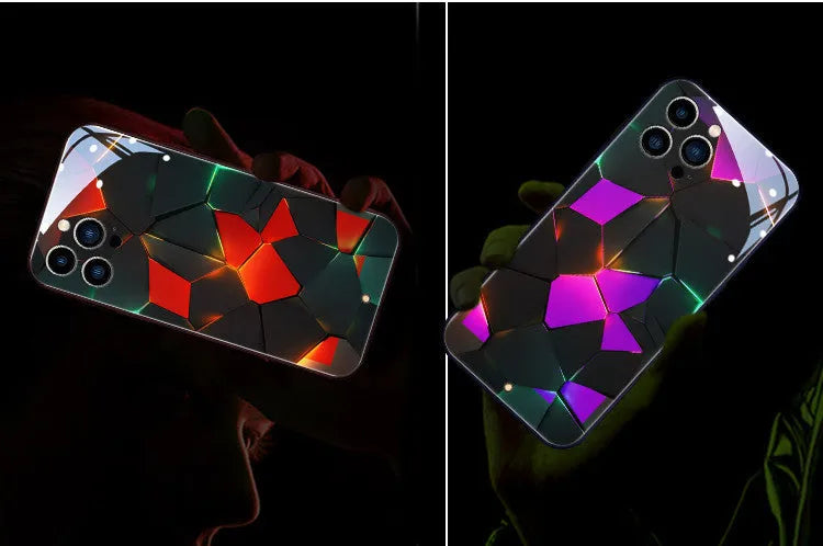 Xpress 14 tempered glass phone case with incoming light for iPhone 14, dustproof protective cover