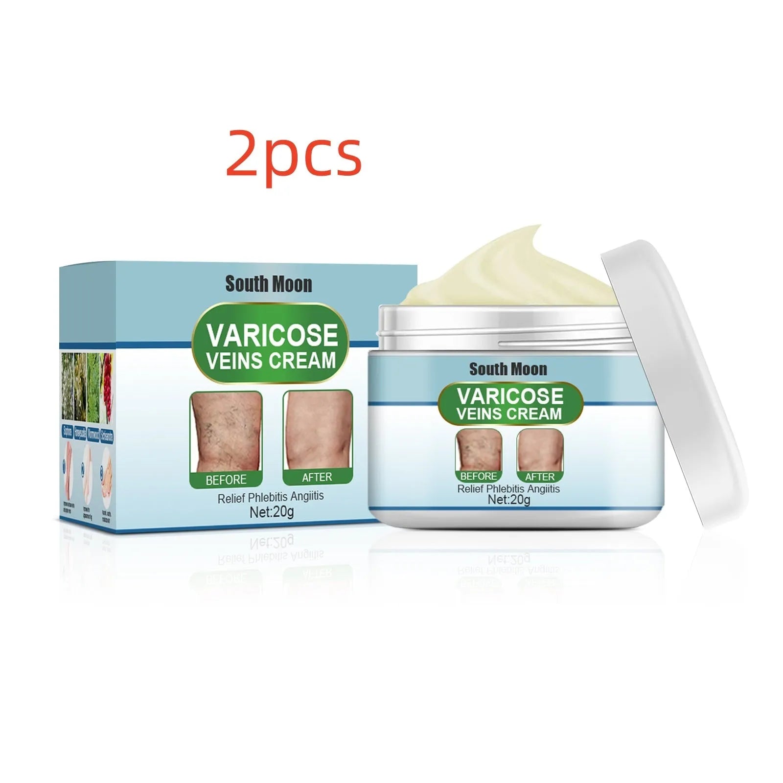 20g tube of vein repair cream for leg vein relief and bulge treatment.