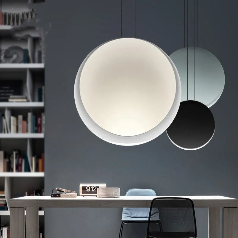 A round bar cosmos style LED chandelier with adjustable height, made from resin with a diameter of 480mm.