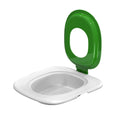 Fifth generation cat toilet with trainer tray and mat in grey, green or blue colours