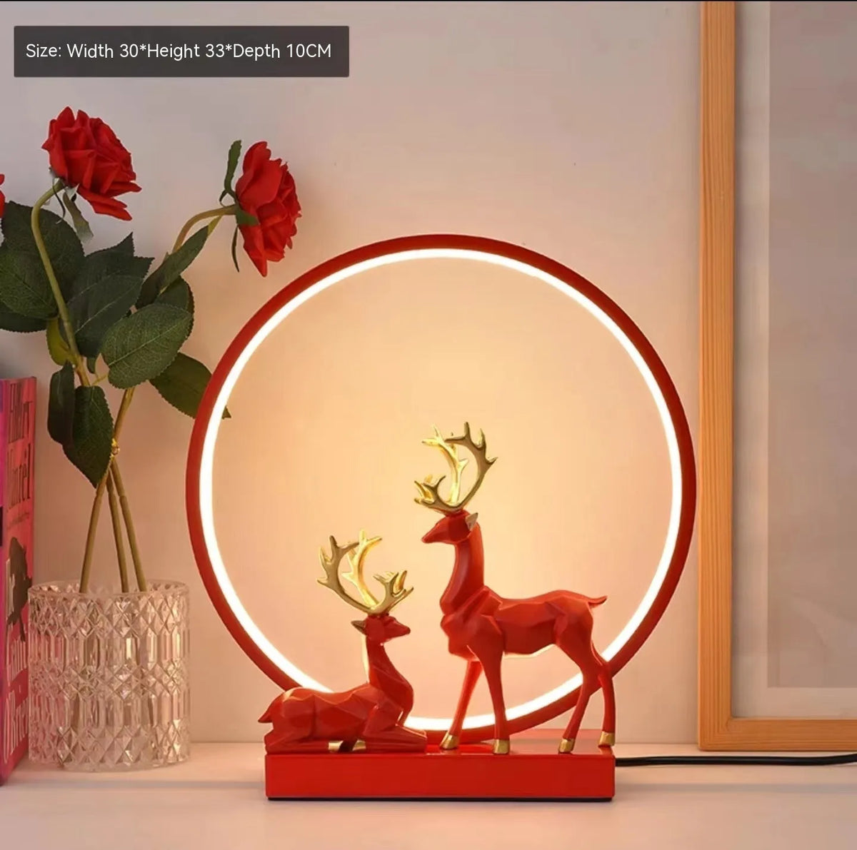 Customisable bride dowry lamp for wedding gifts with button and remote control, 220V UK voltage, modern simplicity design