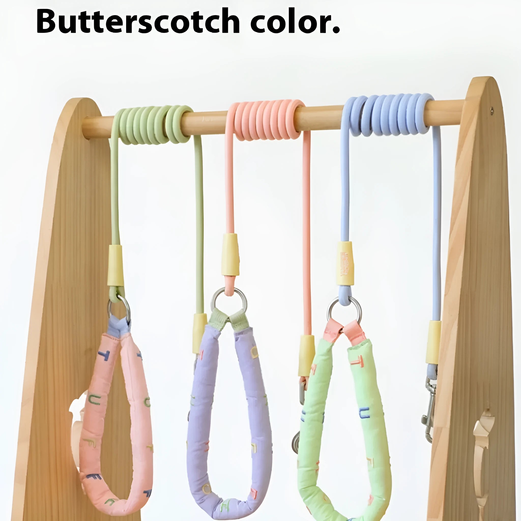 Polyester dog leash with hand holding loop measuring 150cm in length