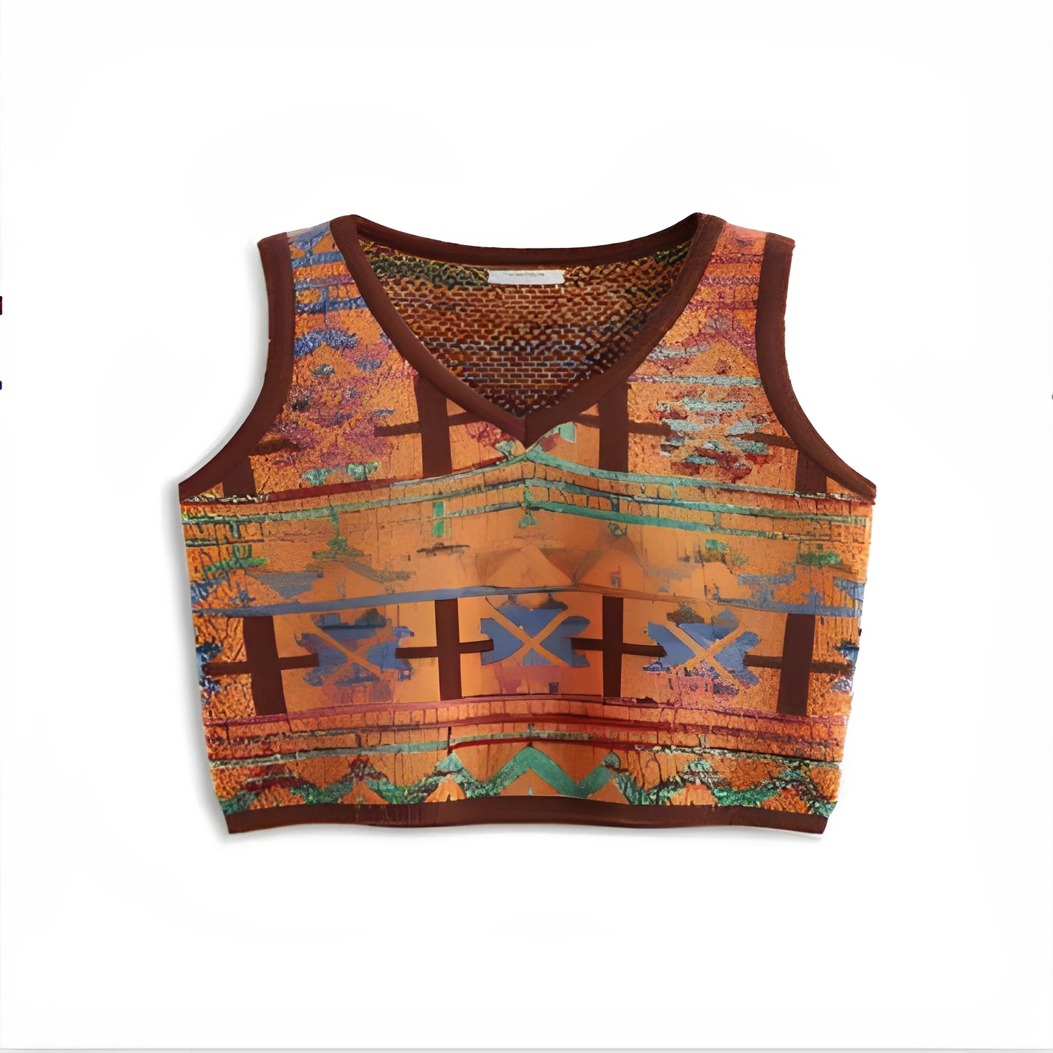 Men's printed bird eye cloth t-shirt with round neck and short sleeves in loose fit casual styling