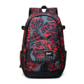 Classic nylon backpack in blue with large main compartment for school and travel