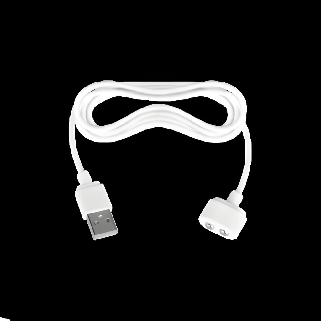 Black magnetic charging cable with suction tip for data transfer and charging