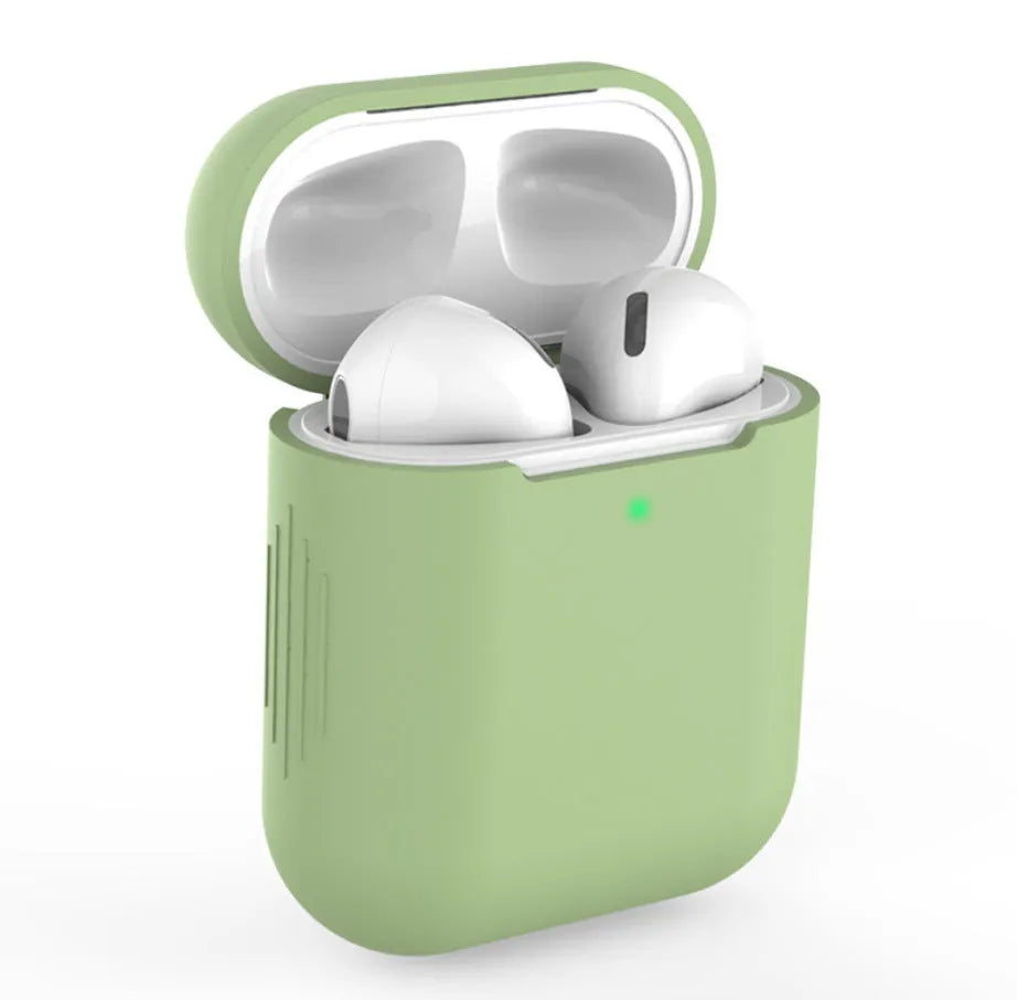 Silicone protective cover for AirPods 2 wireless headphones in multiple colour options
