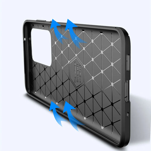 Beetle TPU back cover phone case for Samsung smartphones in solid black, blue, or brown colours