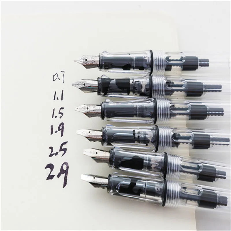 Art Word Parallel Pen with ceramic shell and iridium nib in six sizes 0.7mm to 2.9mm for calligraphy