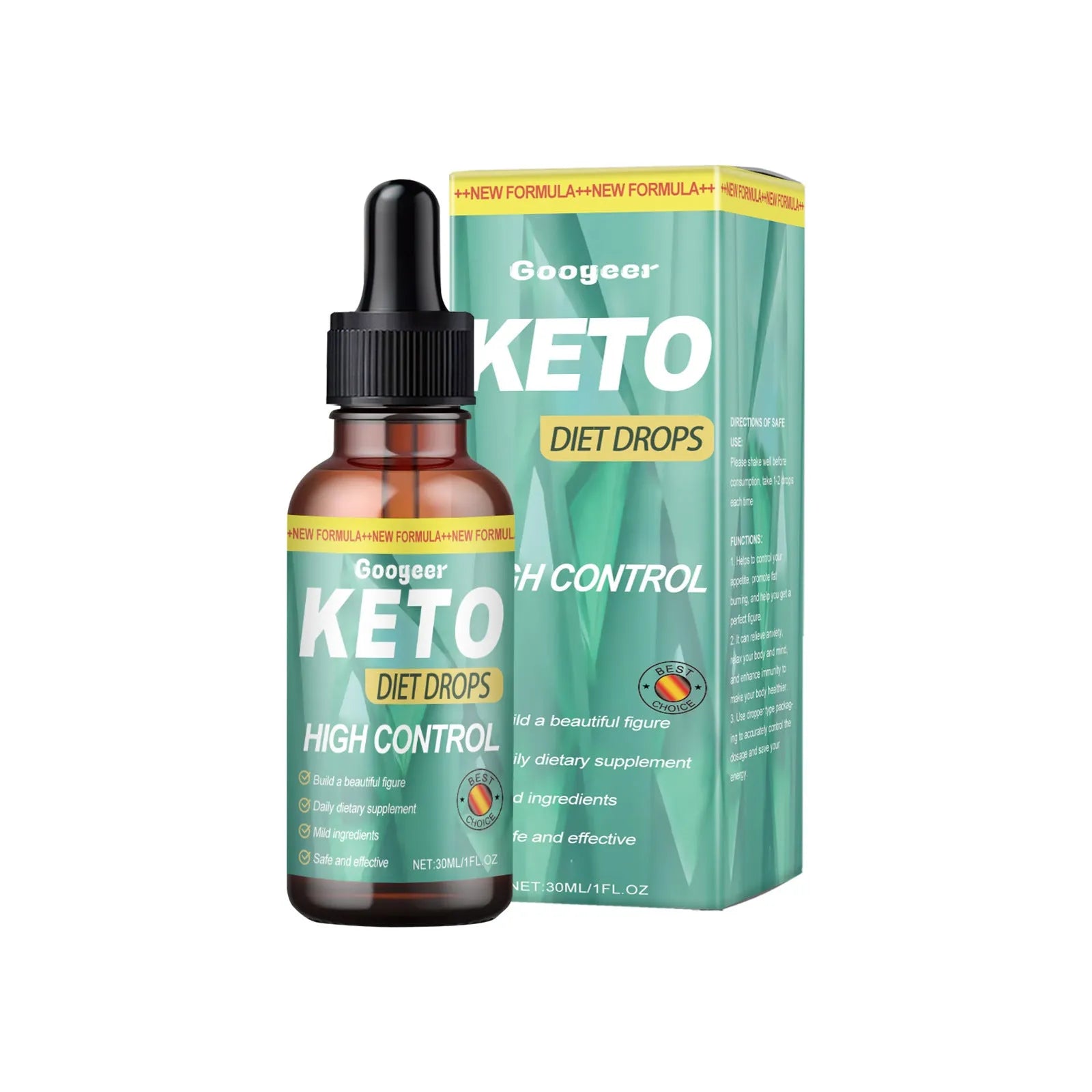 Googe Diet Drops 30ml body treatment bottle for universal skin types