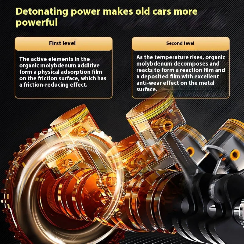 60ml engine oil anti-wear additive bottle with white cover for automotive engines