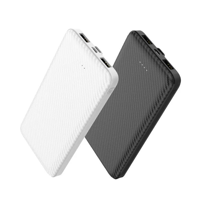 20,000mAh portable power bank showing multiple USB ports and compact dimensions