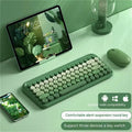Wireless Bluetooth keyboard and mouse set with 84 low-axis keys in Star Purple colour option