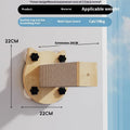 Sisal cat scratching post in space capsule design with sucker attachment for indoor use
