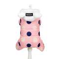 Warm cotton big polka dot four-leg coat in casual style, available in multiple colours and sizes