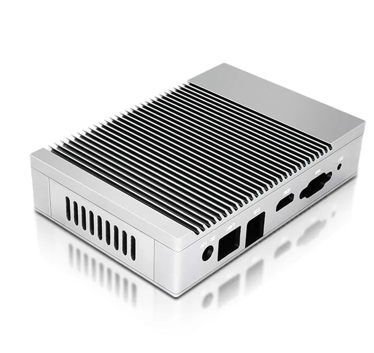 All aluminium alloy mini ITX HTPC chassis vertical case 19.9cm black