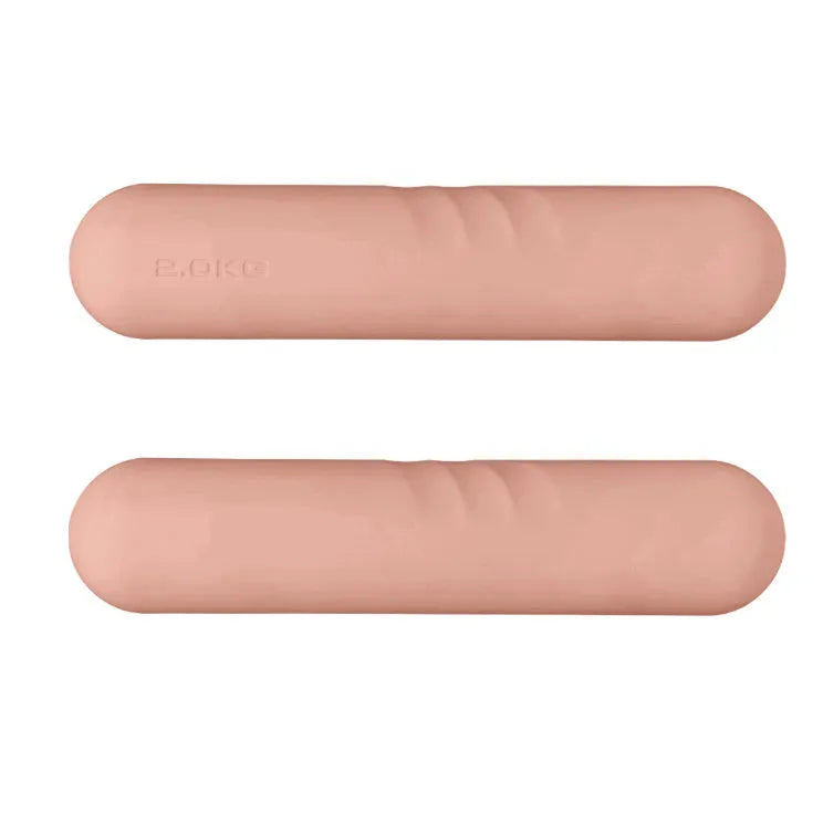 Silicone-edged hand-drawn dumbbell stick for non-slip fitness training in various colours