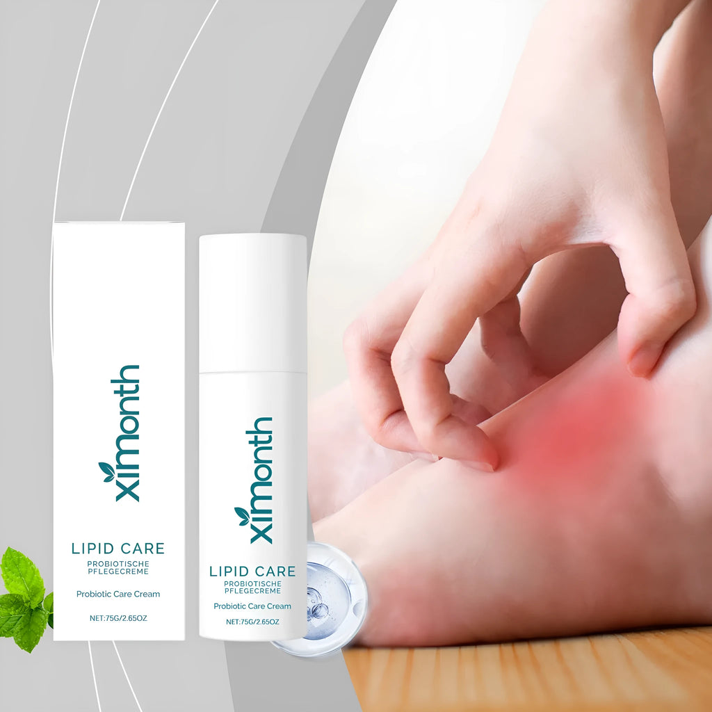 75g jar of skin neck cream with bifidobacterium and mint leaf extract for facial and neck moisturisation