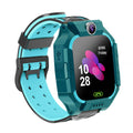 Student smart watch with touchscreen display and silicone wrist strap in pink, blue, or red colours