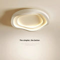 Modern LED ceiling light for bedroom with acrylic lampshade and iron frame in 50cm size