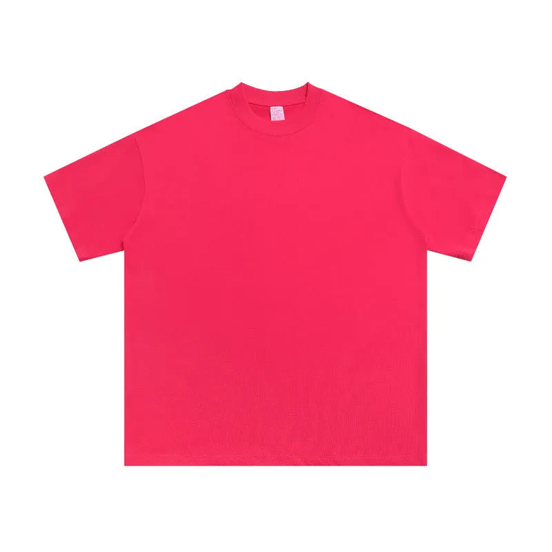 Men's loose cotton half-sleeve shirt in multiple colours with pullover style