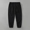 Men's straight-leg cotton linen trousers in Japanese style with loose fit