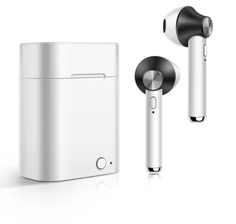 Wireless sports Bluetooth headset earbuds in five metallic colour options