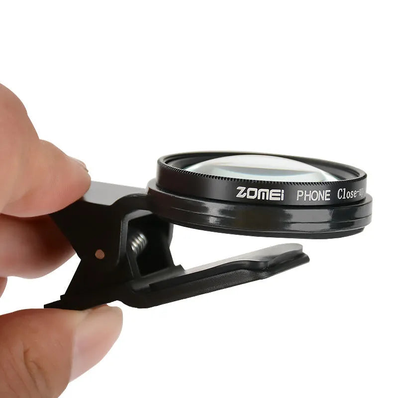 12.5x magnification smartphone macro lens with 37mm diameter and aluminum alloy frame