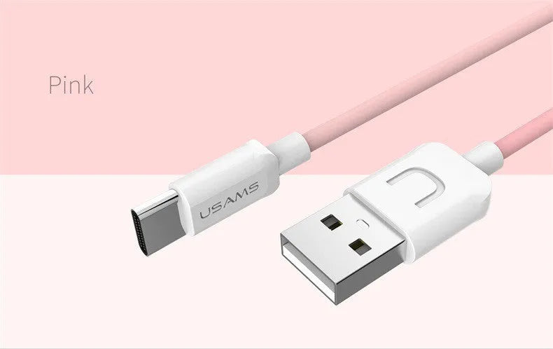 1 metre USB charging cable for Android phones in five colour options
