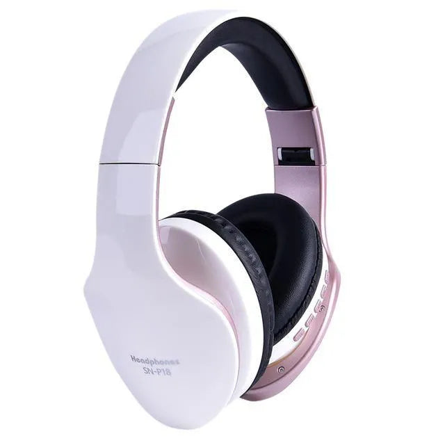 HobbyLane Bluetooth headset in black, red or white colours with over-ear design and wireless connectivity