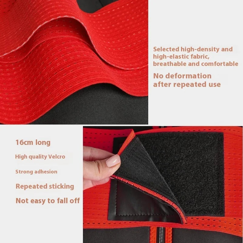 Waist support for running yoga fitness with pressure compression for weight loss - black colour