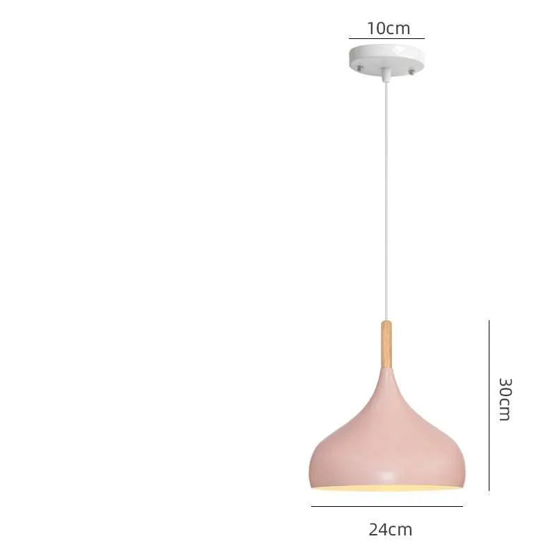 Adjustable macarone chandelier pendant light in aluminium alloy with six colour options